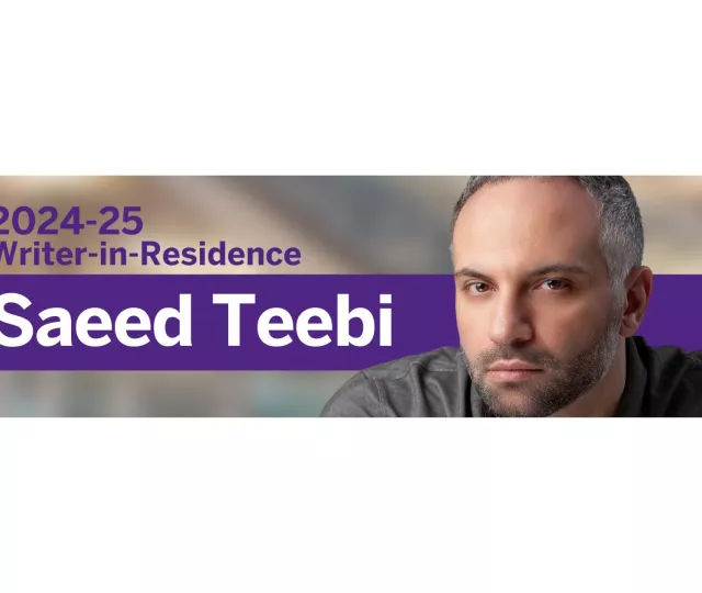 2024-25 Writer-in-Residence Saeed Teebi headshot photo