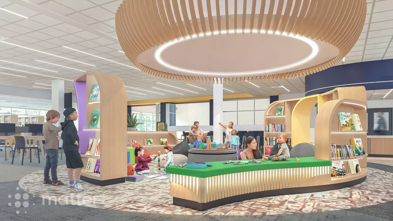 Illustration of the Nest at Sherwood Branch Library